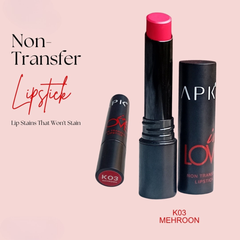 APK Non-Transfer Lipstick | Richly Pigmented | Upto 24 Hrs Stay