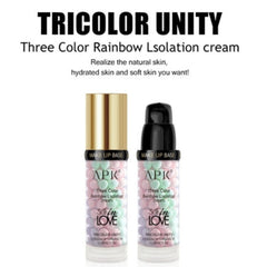 APK 3-Color Rainbow Isolation Cream - Tricolor Makeup Base