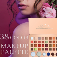 APK 38 Colors Makeup Palette – Matte, Shimmer and Glitter