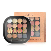 APK Make 16 Color Eyeshadow Palette – Long-Lasting Vibrant Multicolor Shades
