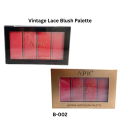 APK Vintage Lace Blush Palette – Multicolor Powder Blush Set