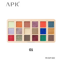 APK Eyeshadow Palette: 18-Color Matte & Shimmer Collection (4 Variants)