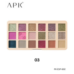 APK Eyeshadow Palette: 18-Color Matte & Shimmer Collection (4 Variants)