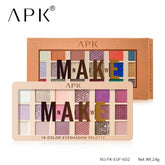 APK Eyeshadow Palette: 18-Color Matte & Shimmer Collection (4 Variants)