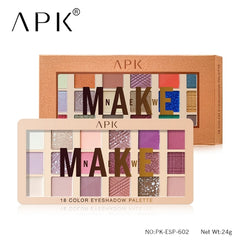 APK Eyeshadow Palette: 18-Color Matte & Shimmer Collection (4 Variants)