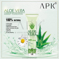 APK Aloe Vera Foundation Pakistan – 3 Shades, Natural, SPF25, Oil Free