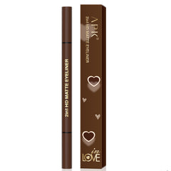 APK 2in1 HD Matte Eyeliner Black Waterproof