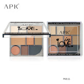 APK 9 Colors Eyeshadow Palette | Shimmer and Matte Finish | 3 Multicolor Patterns