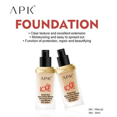 APK Double Wear Foundation SPF 10/PA++ | Moisturizing Long-lasting Coverage
