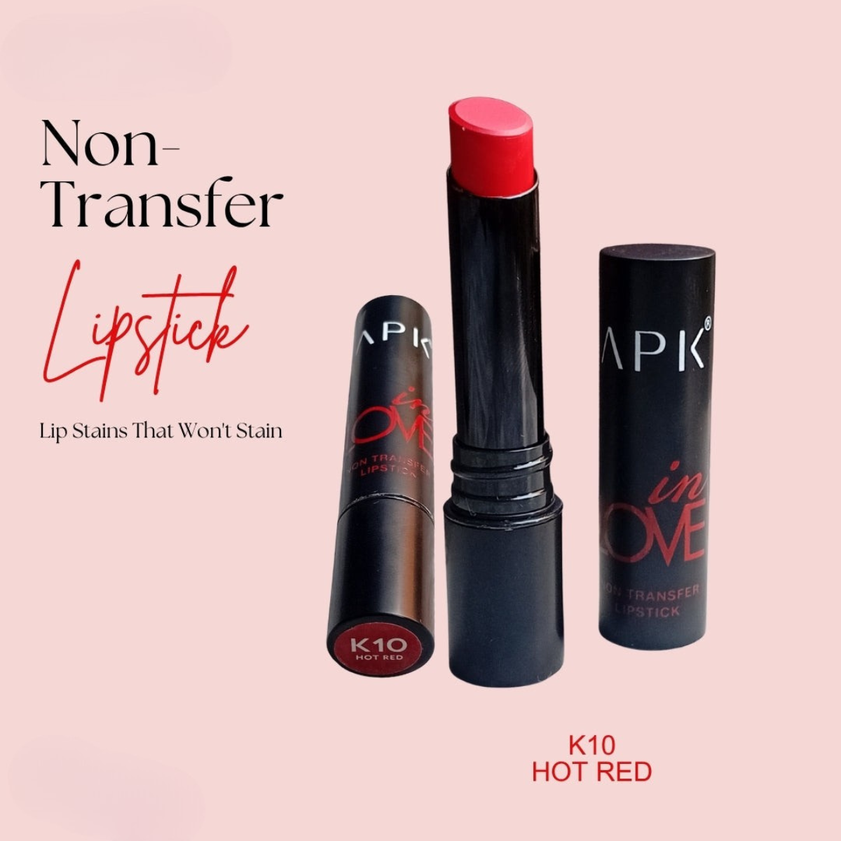 APK Non-Transfer Lipstick | Richly Pigmented | Upto 24 Hrs Stay