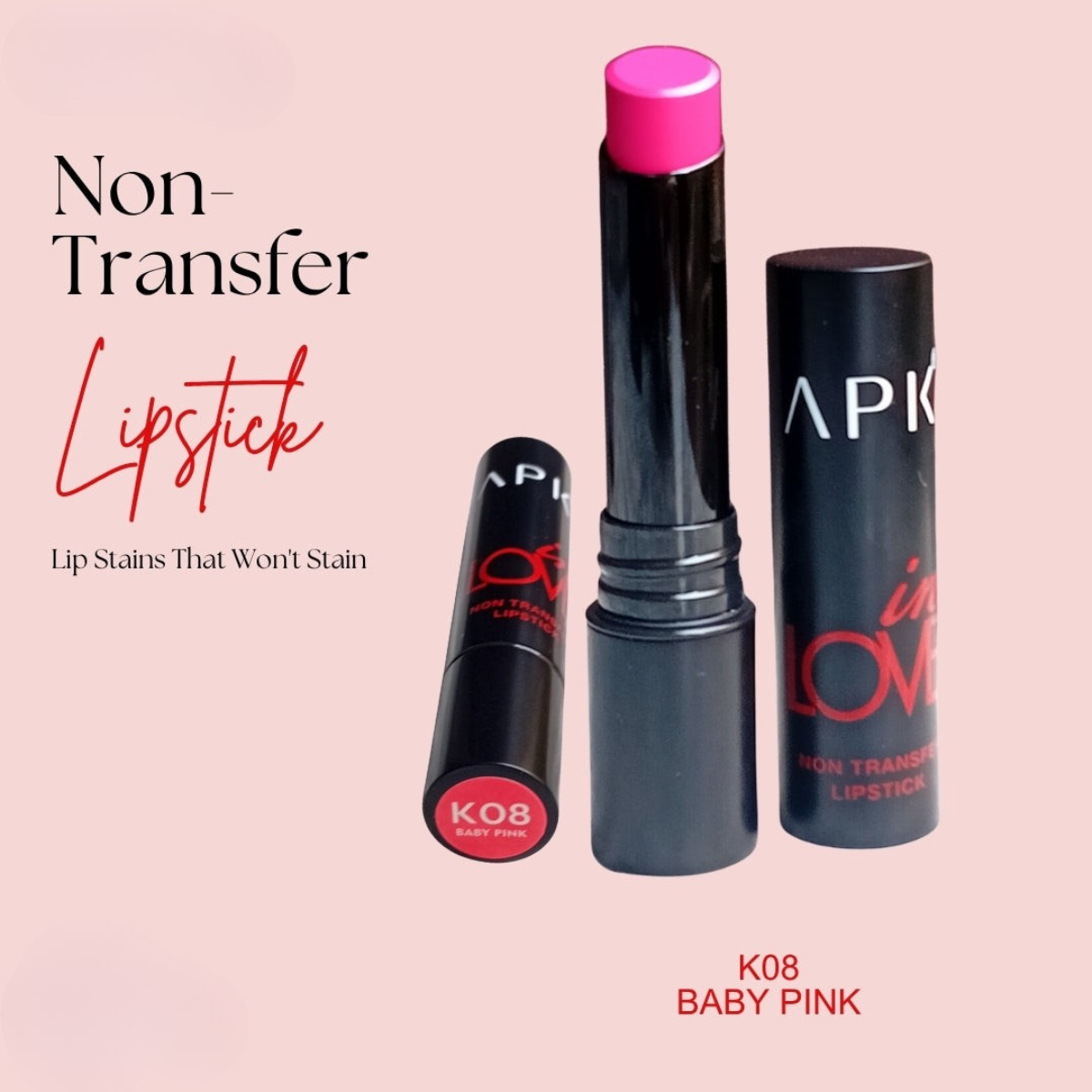APK Non-Transfer Lipstick | Richly Pigmented | Upto 24 Hrs Stay