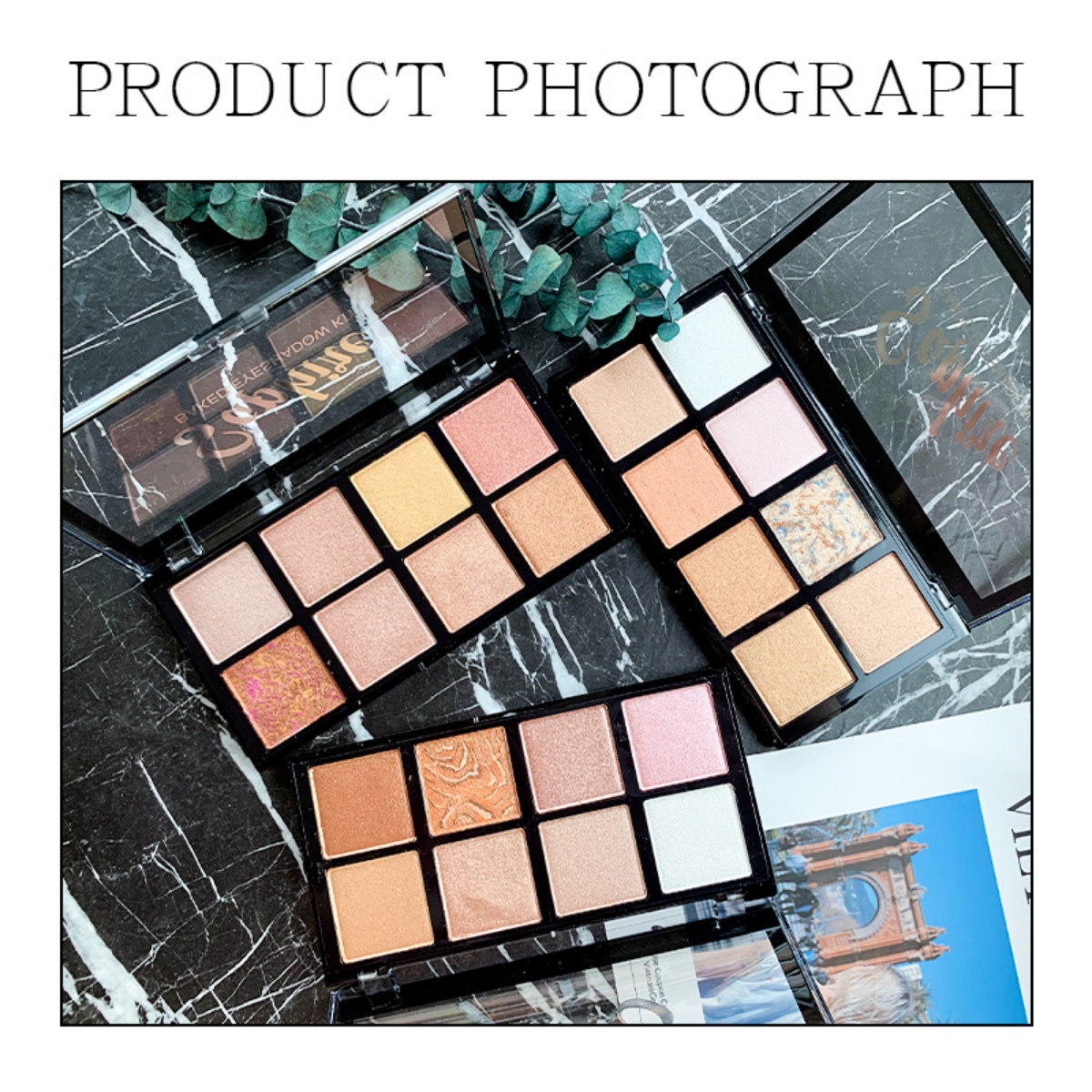APK Sapphire 8 Color Baked Eyeshadow Palette – Portable and Vibrant