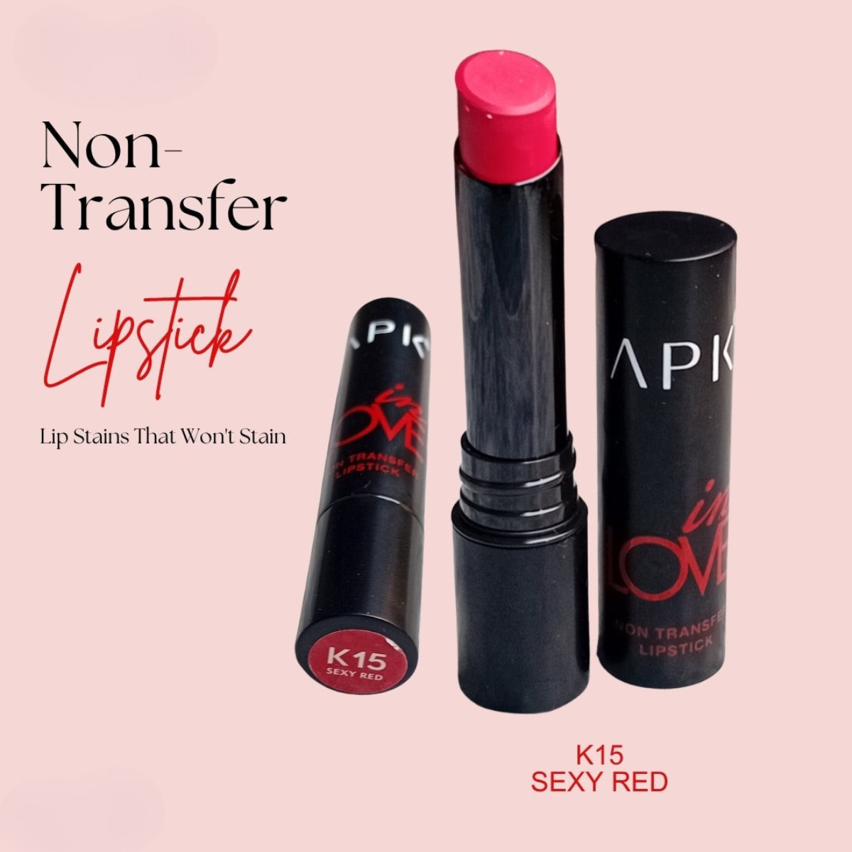 APK Non-Transfer Lipstick | Richly Pigmented | Upto 24 Hrs Stay