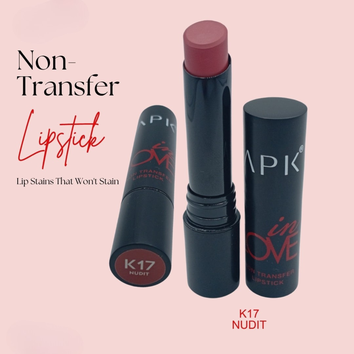 APK Non-Transfer Lipstick | Richly Pigmented | Upto 24 Hrs Stay