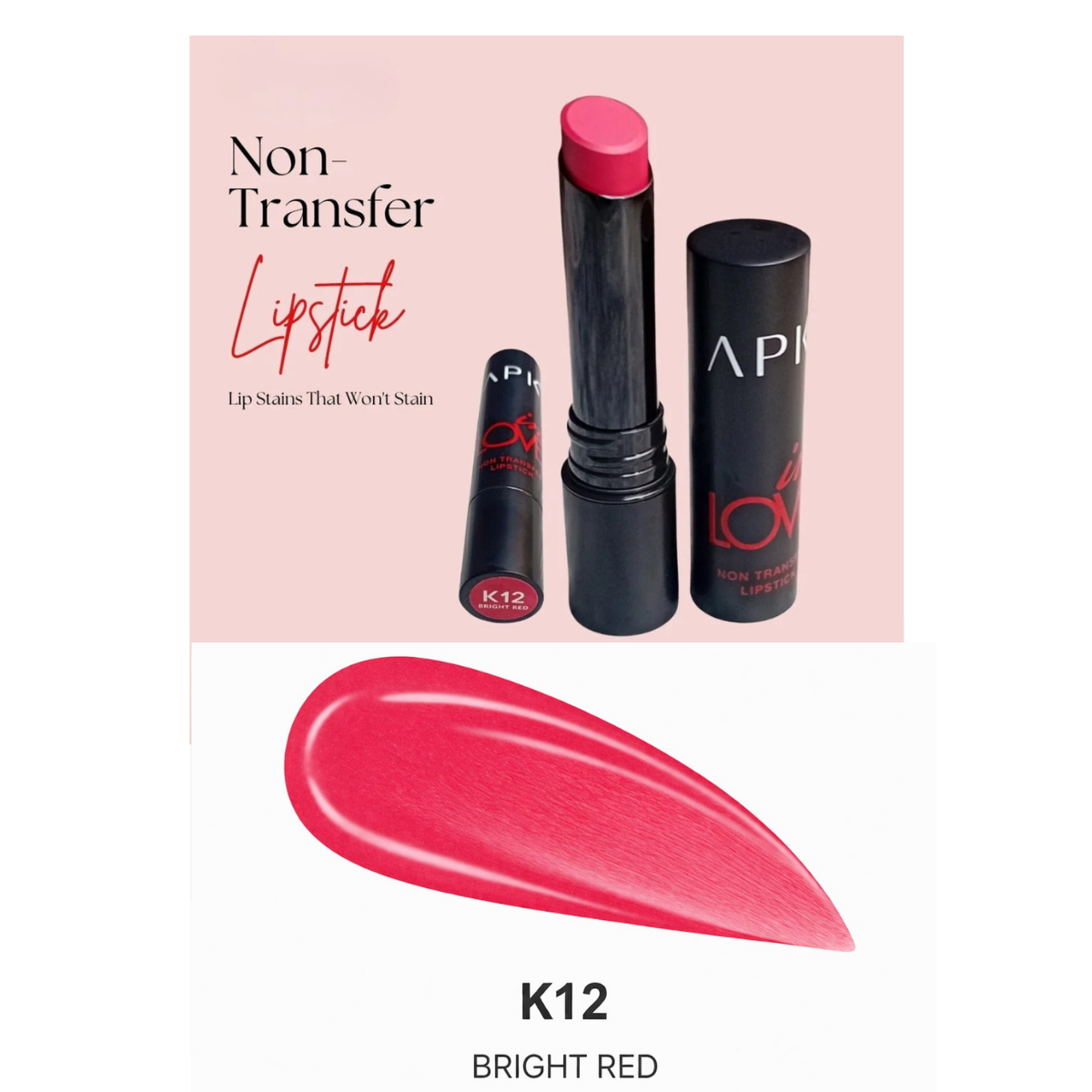APK Non-Transfer Lipstick | Richly Pigmented | Upto 24 Hrs Stay