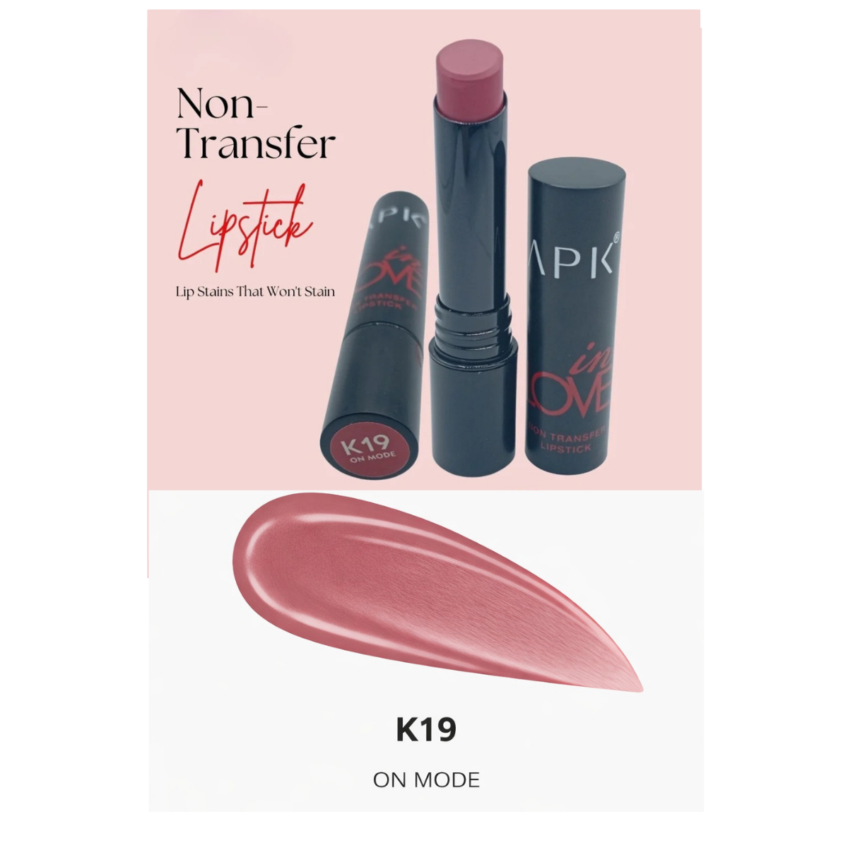 APK Non-Transfer Lipstick | Richly Pigmented | Upto 24 Hrs Stay