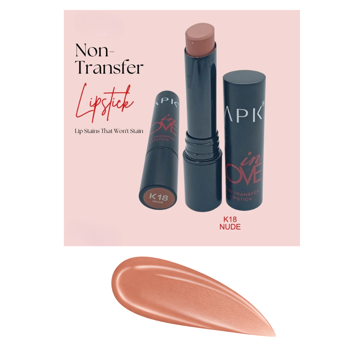 APK Non-Transfer Lipstick | Richly Pigmented | Upto 24 Hrs Stay