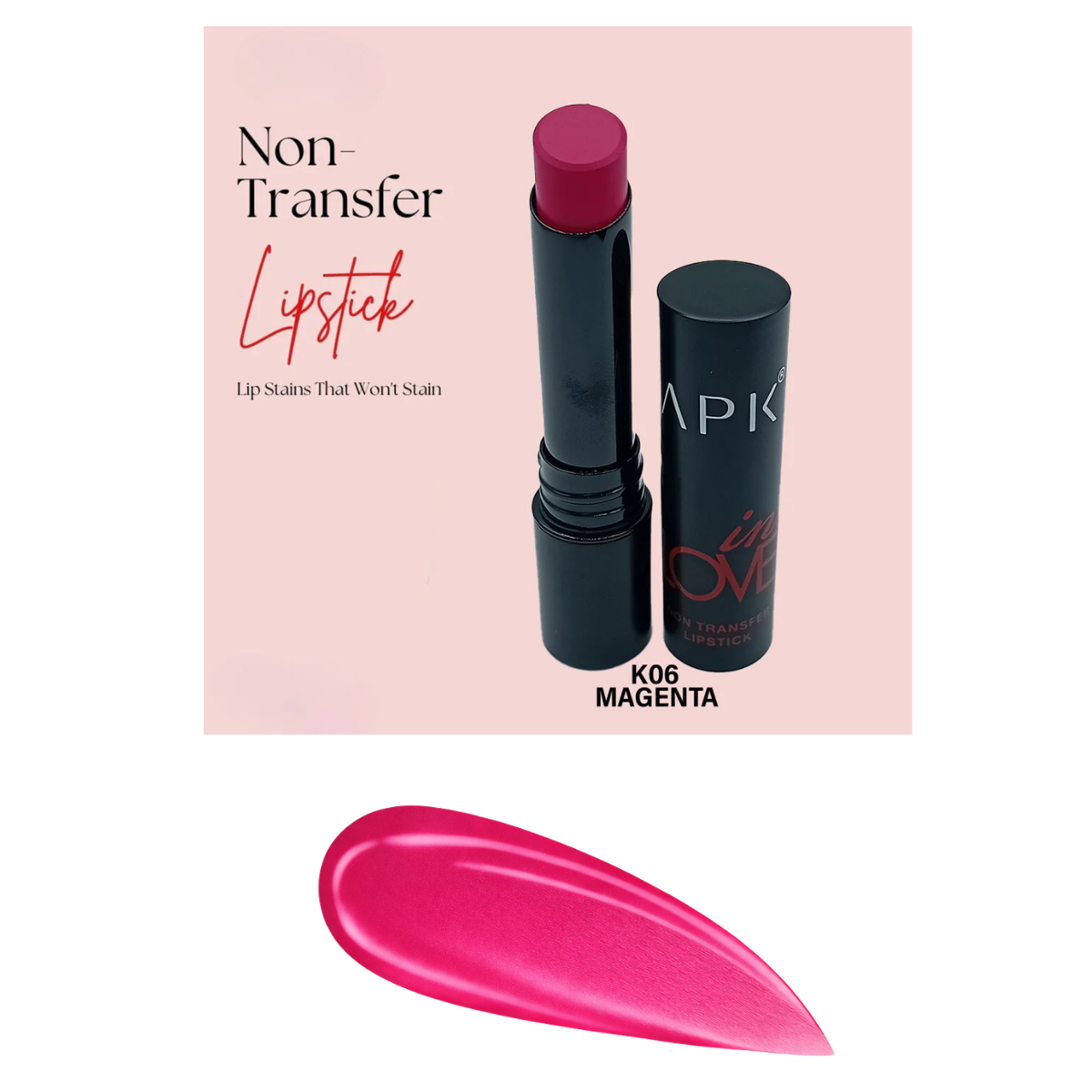 APK Non-Transfer Lipstick | Richly Pigmented | Upto 24 Hrs Stay