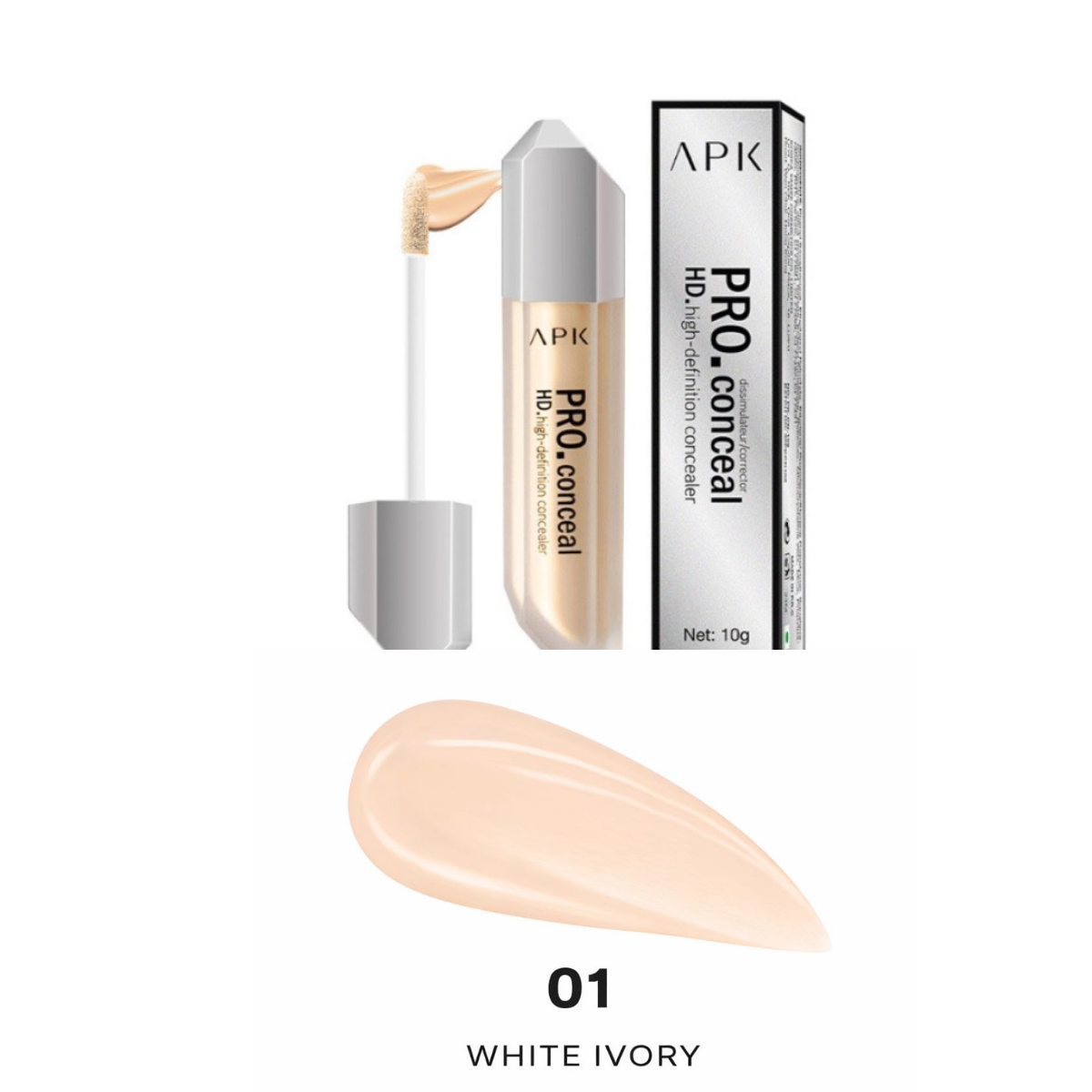 APK Pro. Conceal HD High-Definition Concealer - Long-Lasting Coverage