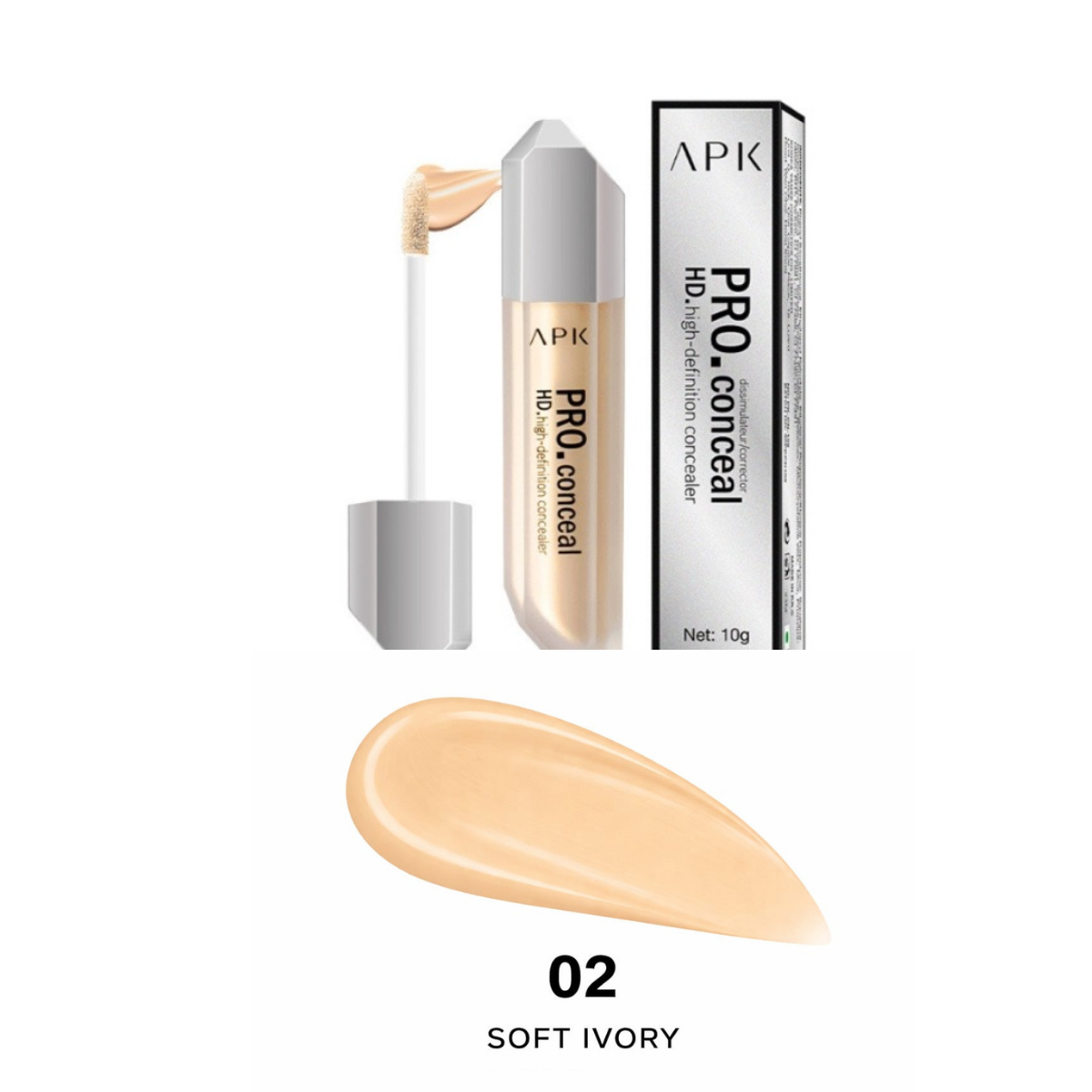 APK Pro. Conceal HD High-Definition Concealer - Long-Lasting Coverage