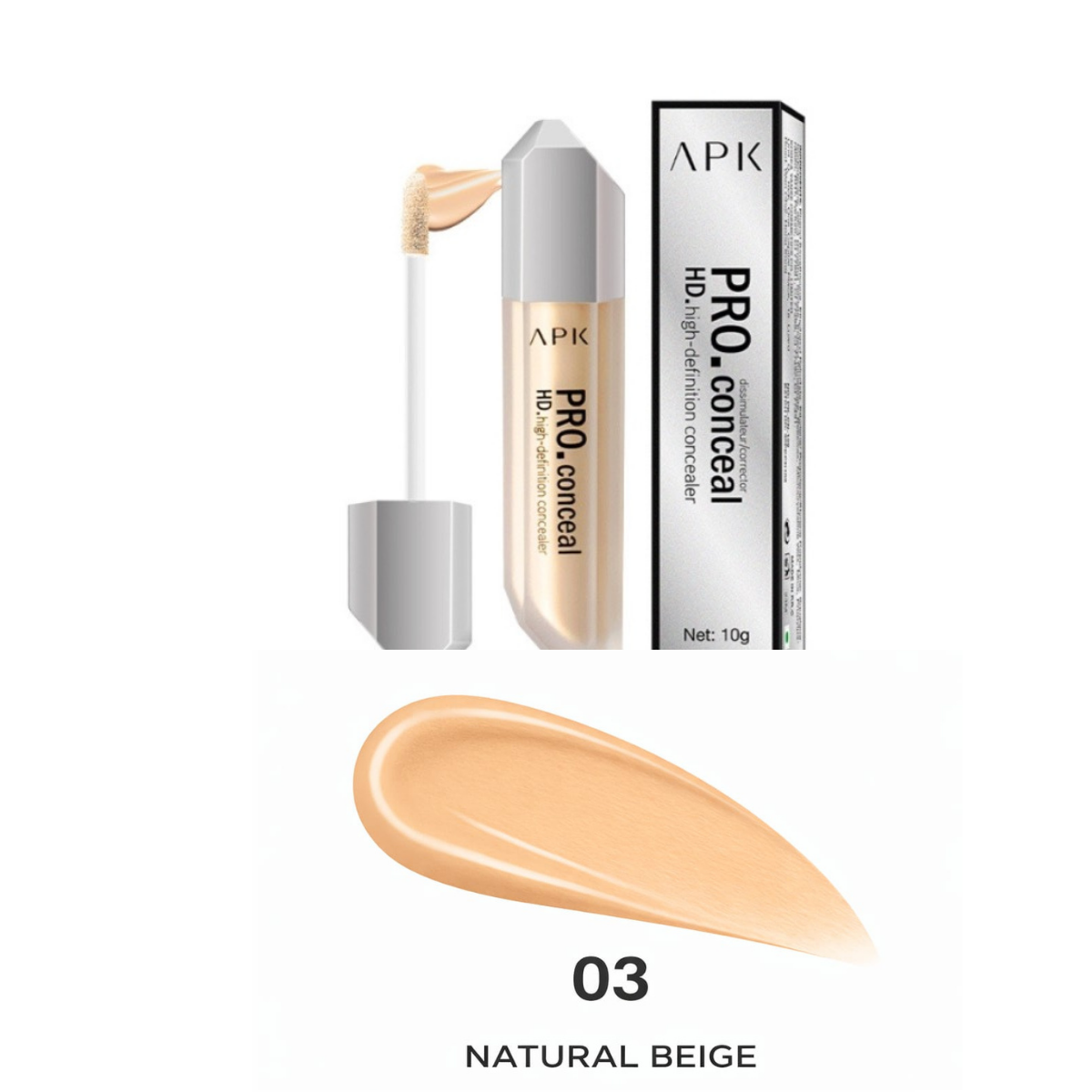 APK Pro. Conceal HD High-Definition Concealer - Long-Lasting Coverage