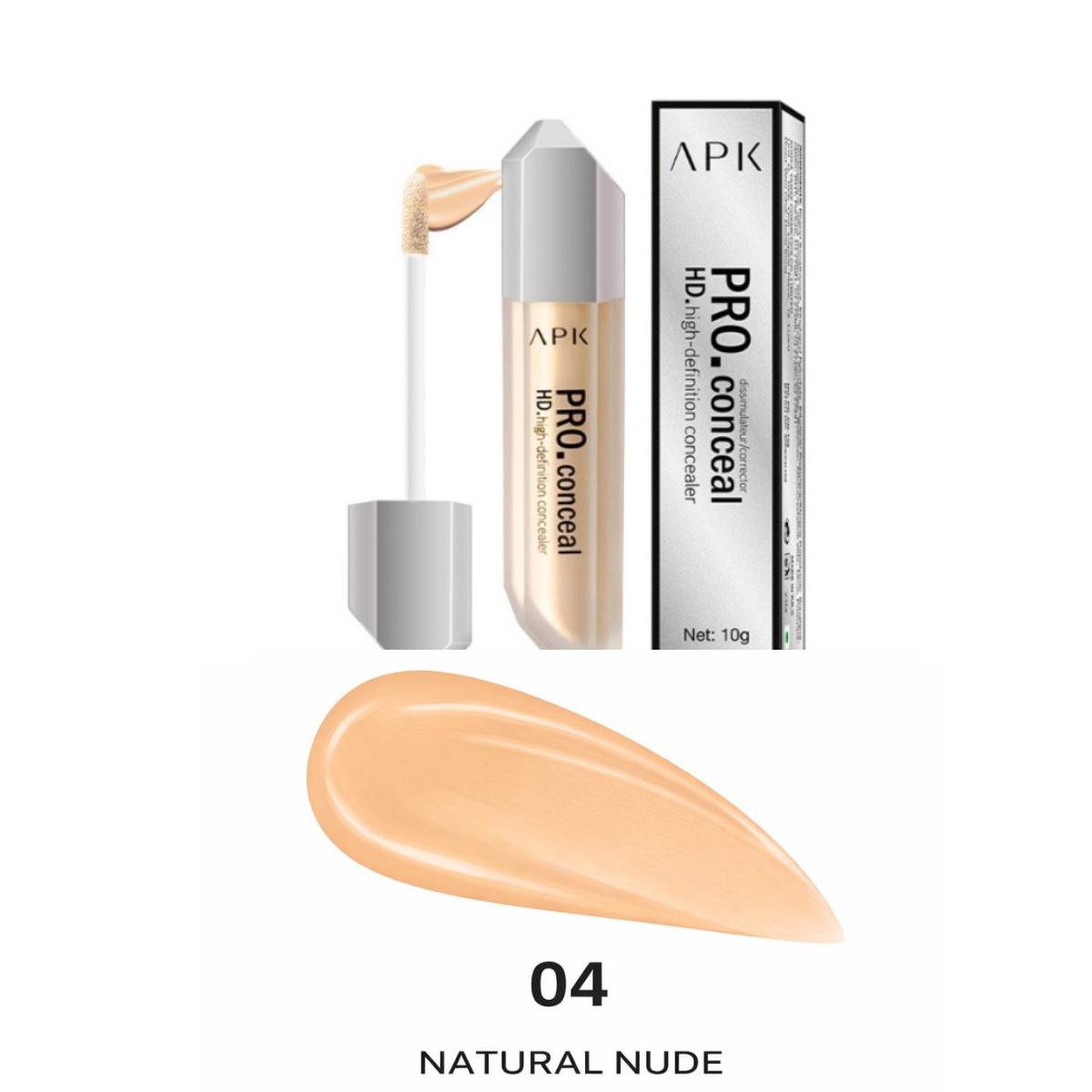APK Pro. Conceal HD High-Definition Concealer - Long-Lasting Coverage