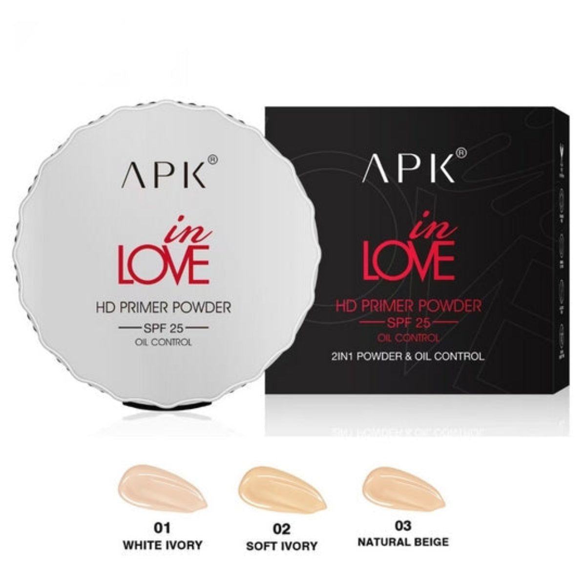 APK 2in1 HD Primer Powder SPF25 – Oil Control, Sun Protection