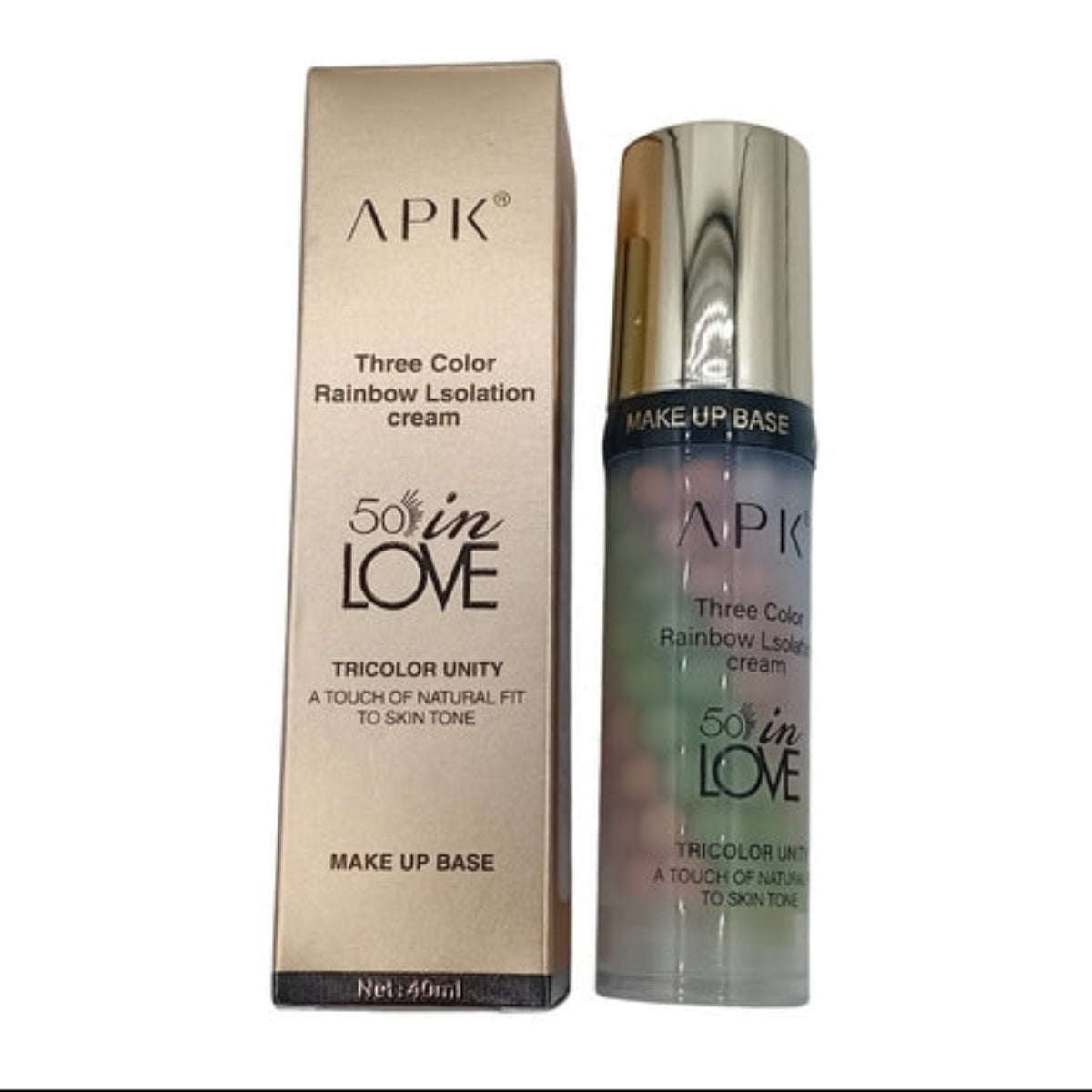 APK 3-Color Rainbow Isolation Cream - Tricolor Makeup Base