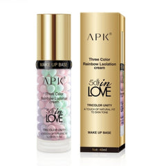 APK 3-Color Rainbow Isolation Cream - Tricolor Makeup Base