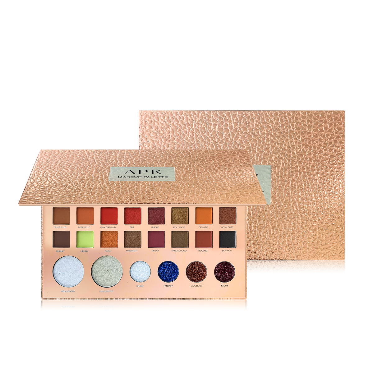 APK 38 Colors Makeup Palette – Matte, Shimmer and Glitter