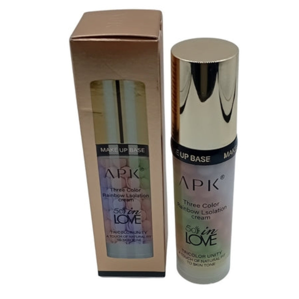 APK 3-Color Rainbow Isolation Cream - Tricolor Makeup Base