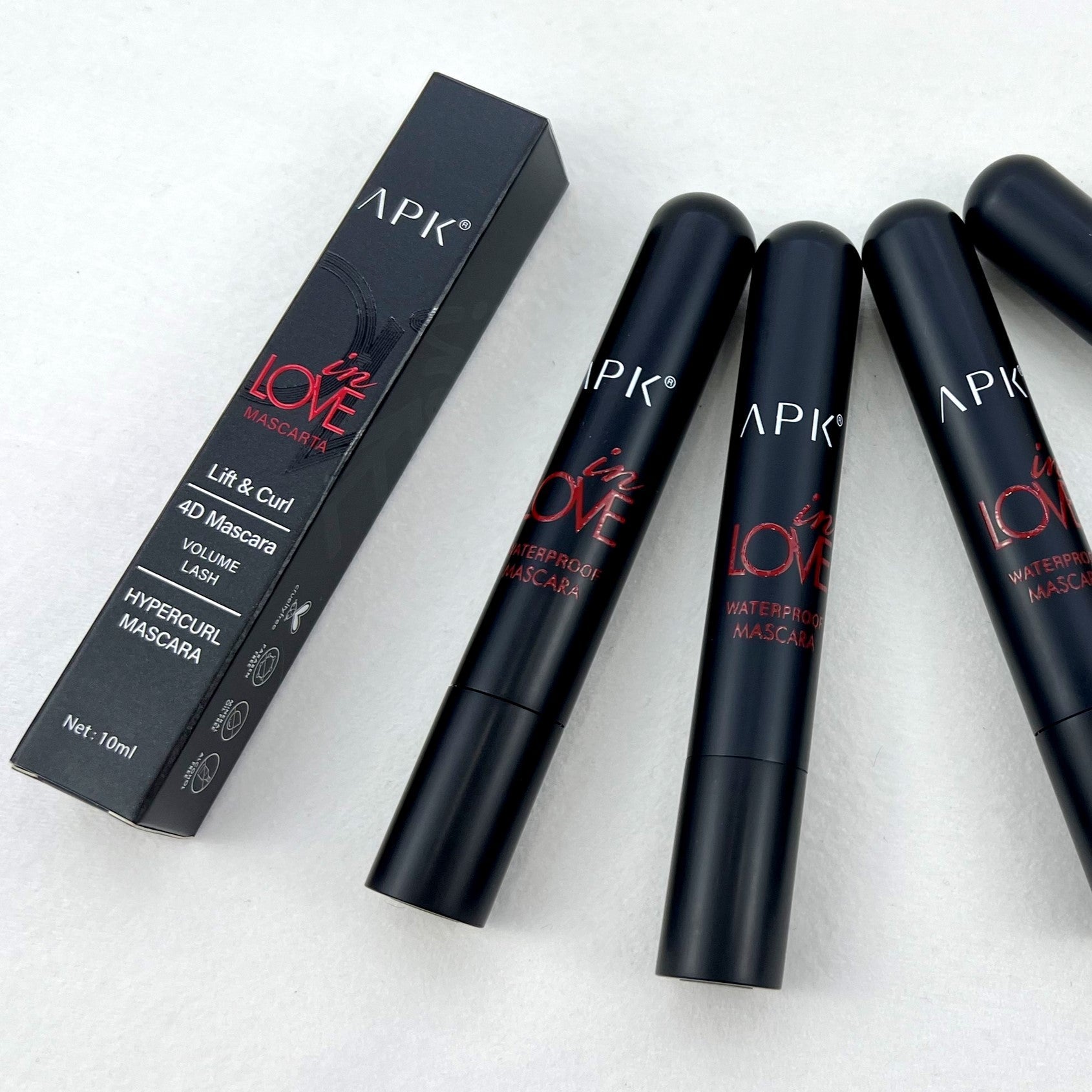 APK 4D Mascara Black – Lift and Curl Waterproof Mascara for Volume and Length