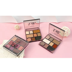 APK 9 Colors Eyeshadow Palette | Shimmer and Matte Finish | 3 Multicolor Patterns