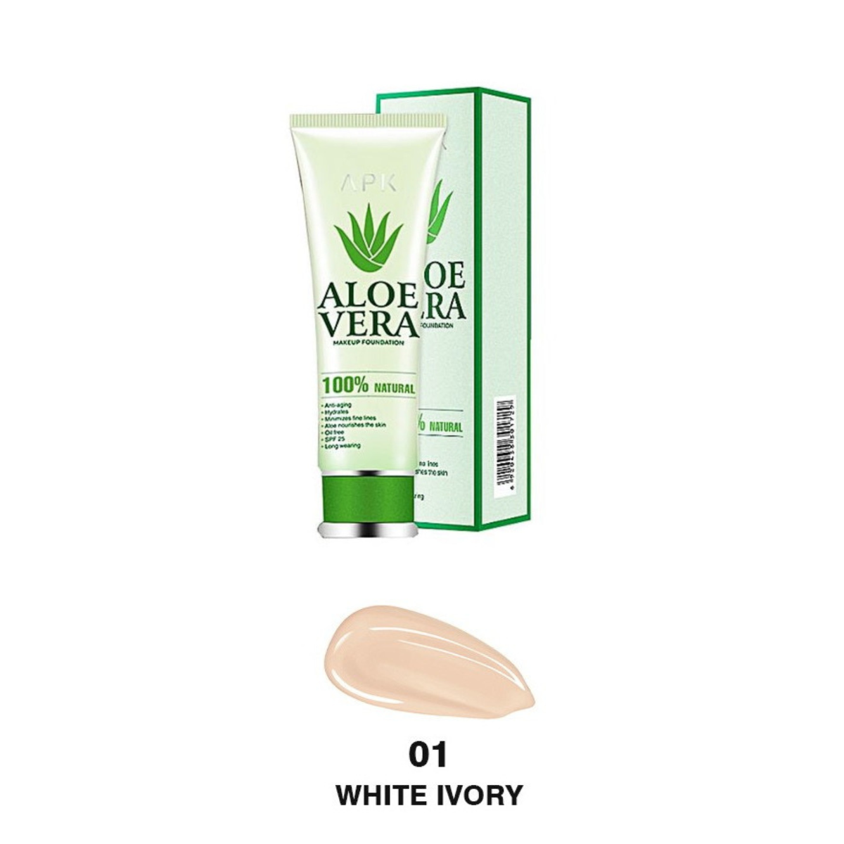 APK Aloe Vera Foundation Pakistan – Natural, SPF 25, Oil Free