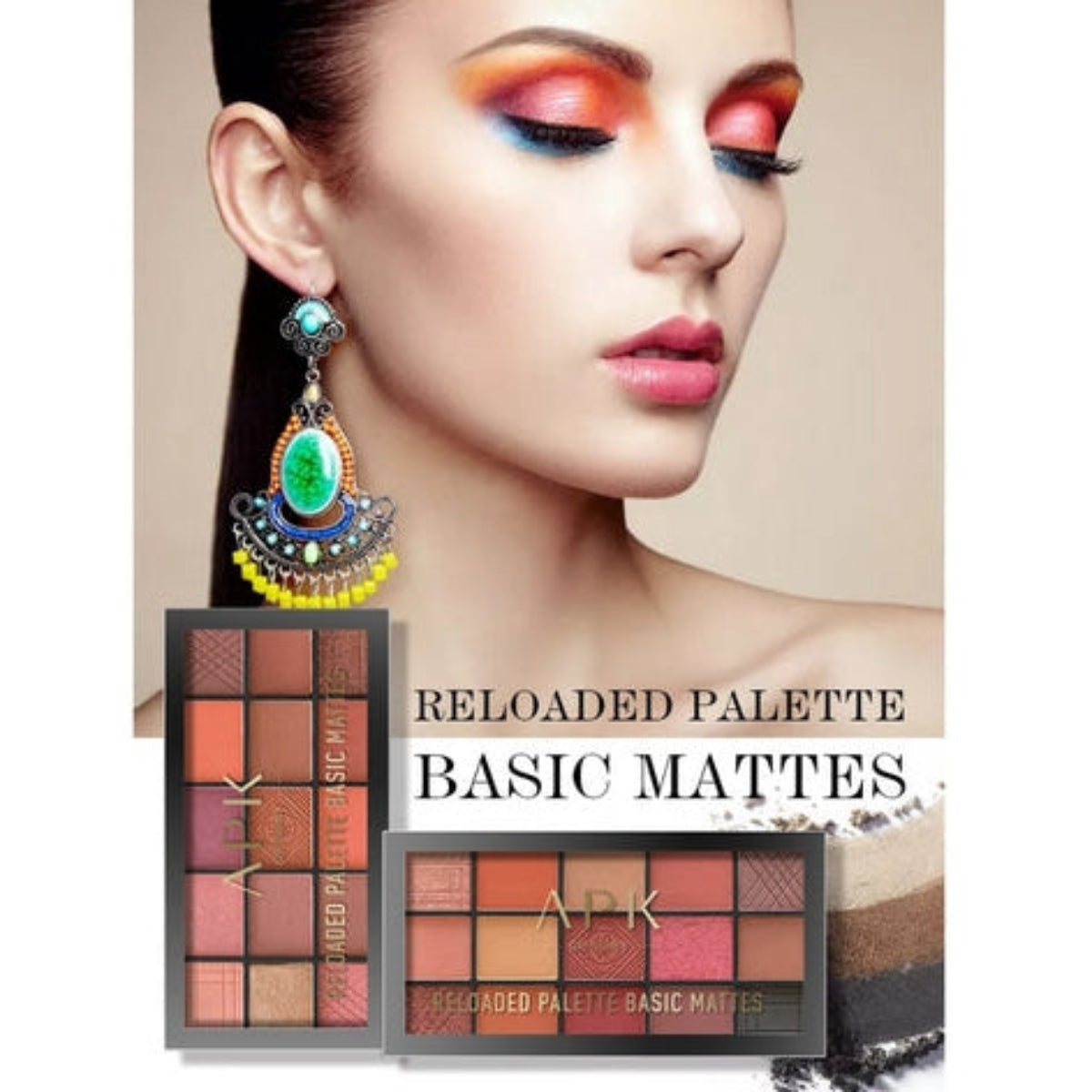 APK Reloaded Palette 15-Color Basic Mattes Eyeshadow