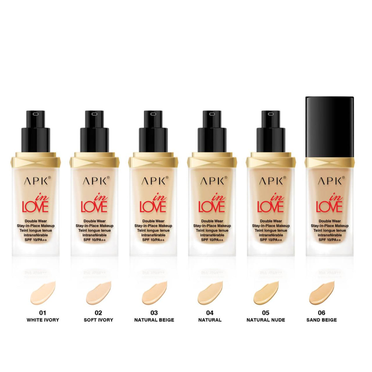 APK Double Wear Foundation SPF 10/PA++ | Moisturizing Long-lasting Coverage