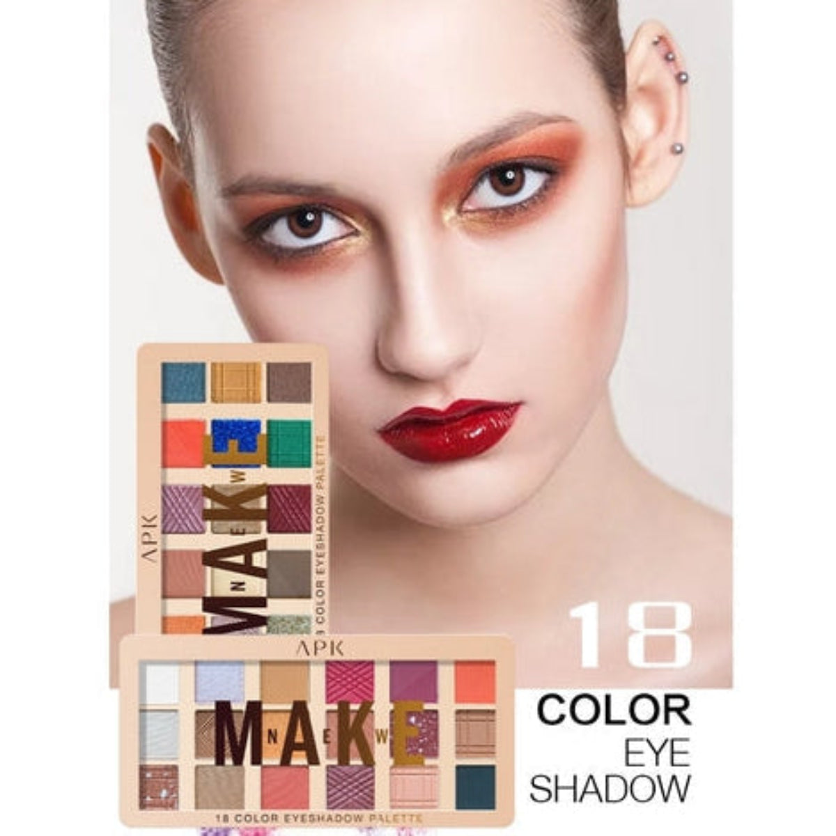 APK Eyeshadow Palette 18-Color Matte & Shimmer Collection (4 Variants)