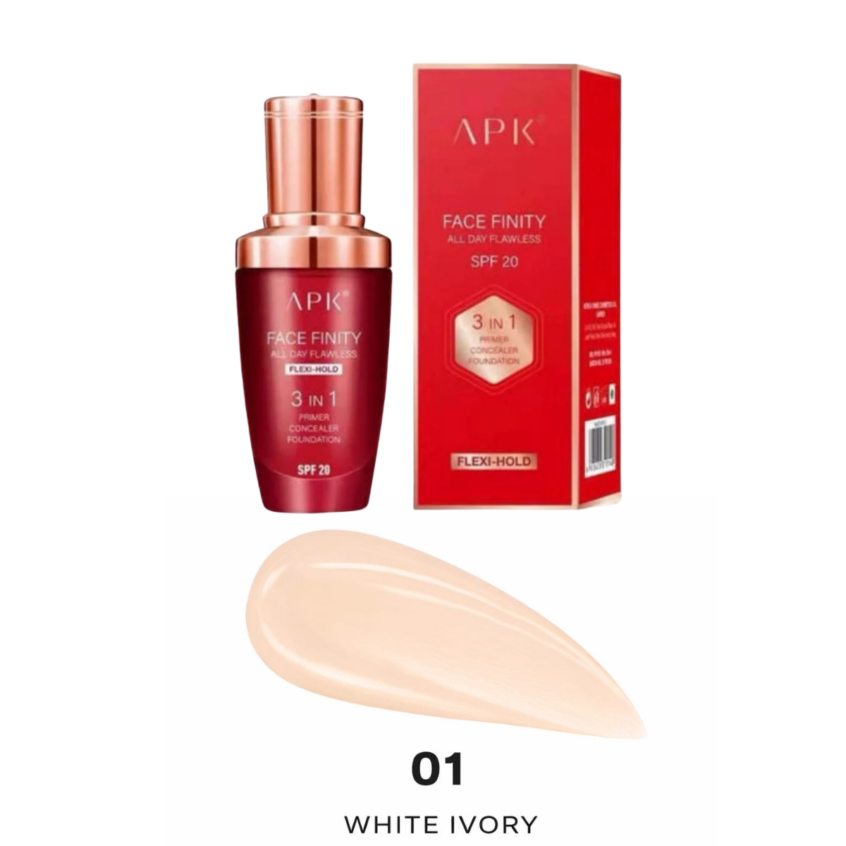 APK Face Finity All Day Flawless Primer Concealer Foundation | All Day Flawless Finish