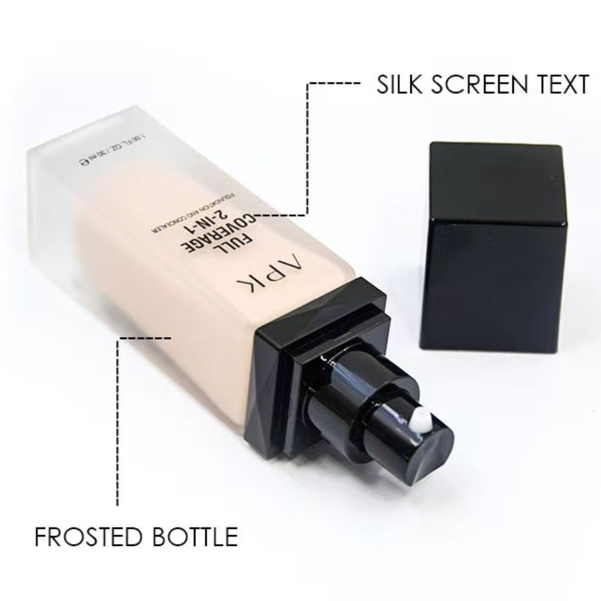 APK Full Coverage 2-in-1 Foundation and Concealer – Moisturizing, Long-Lasting