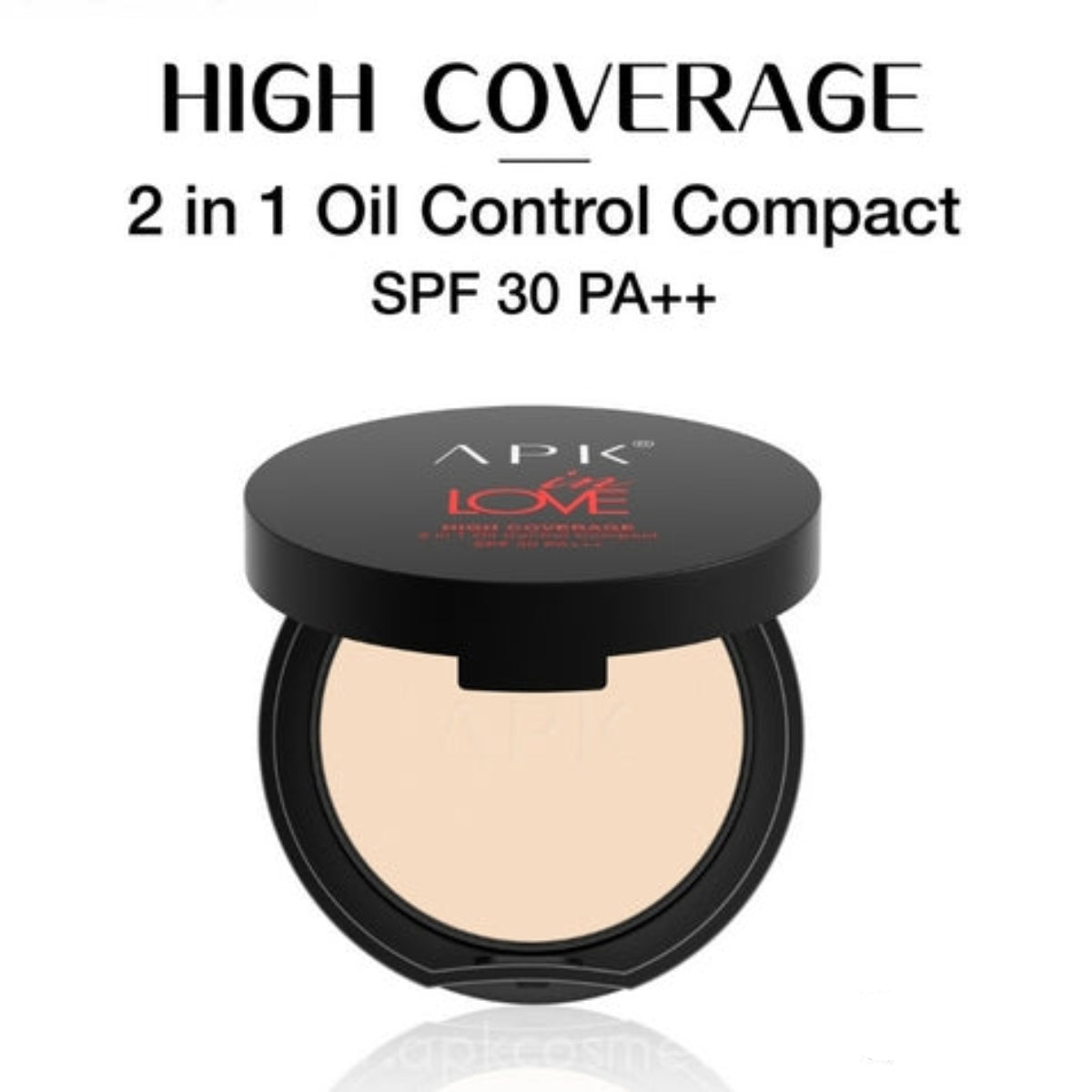 APK Full Coverage 2-in-1 Oil Control Compact Powder SPF30 PA++