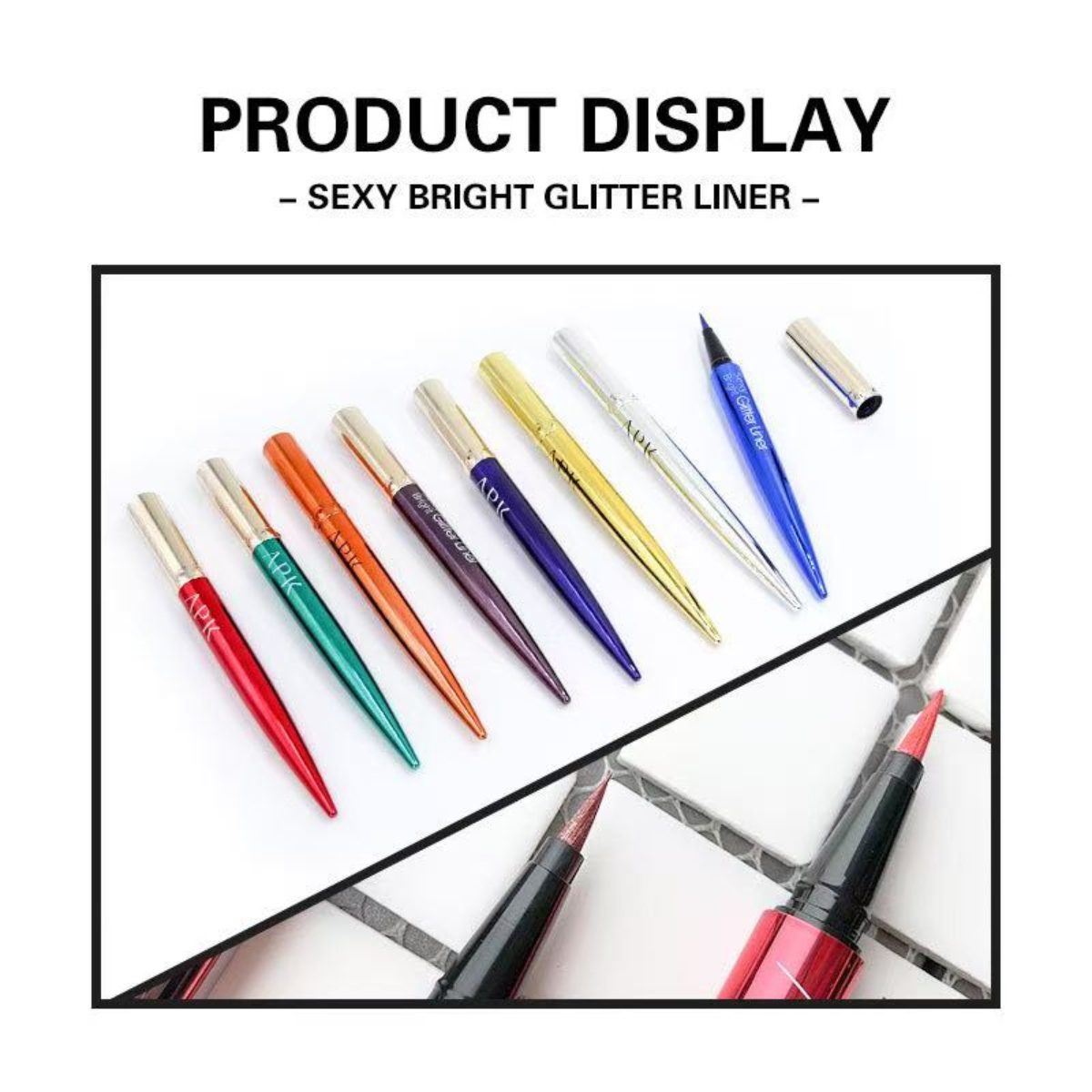 APK Glitter Eyeliner – Waterproof, Long-Lasting