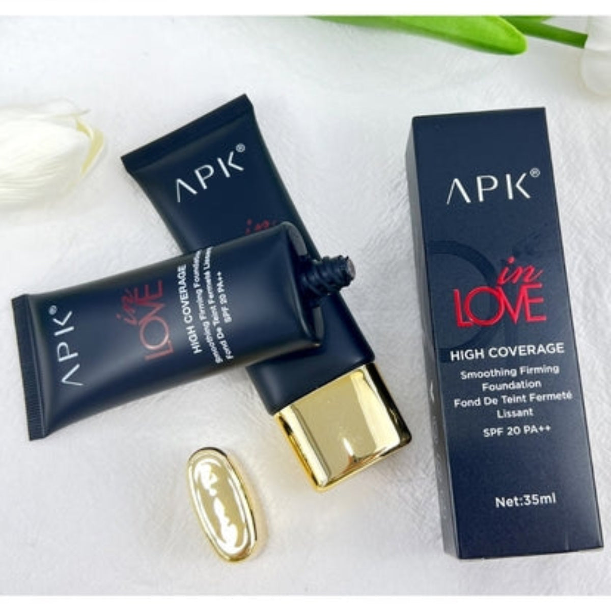 APK High Coverage Smoothing Firming Foundation SPF 20 PA++ – Matte, Long Lasting