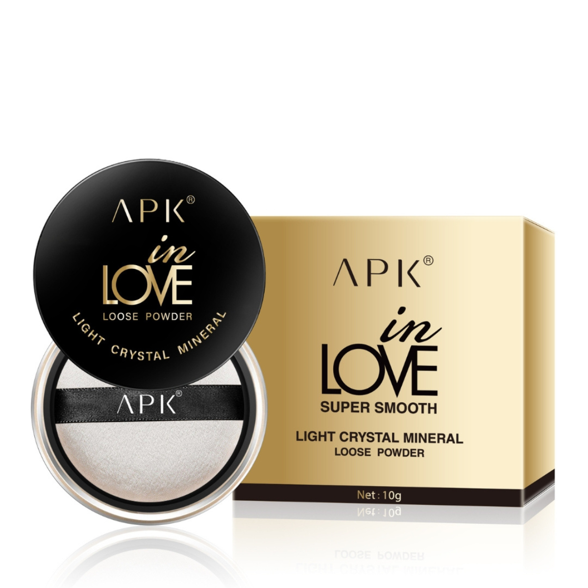 APK Light Crystal Mineral Loose Powder - Oil Control Makeup Powder