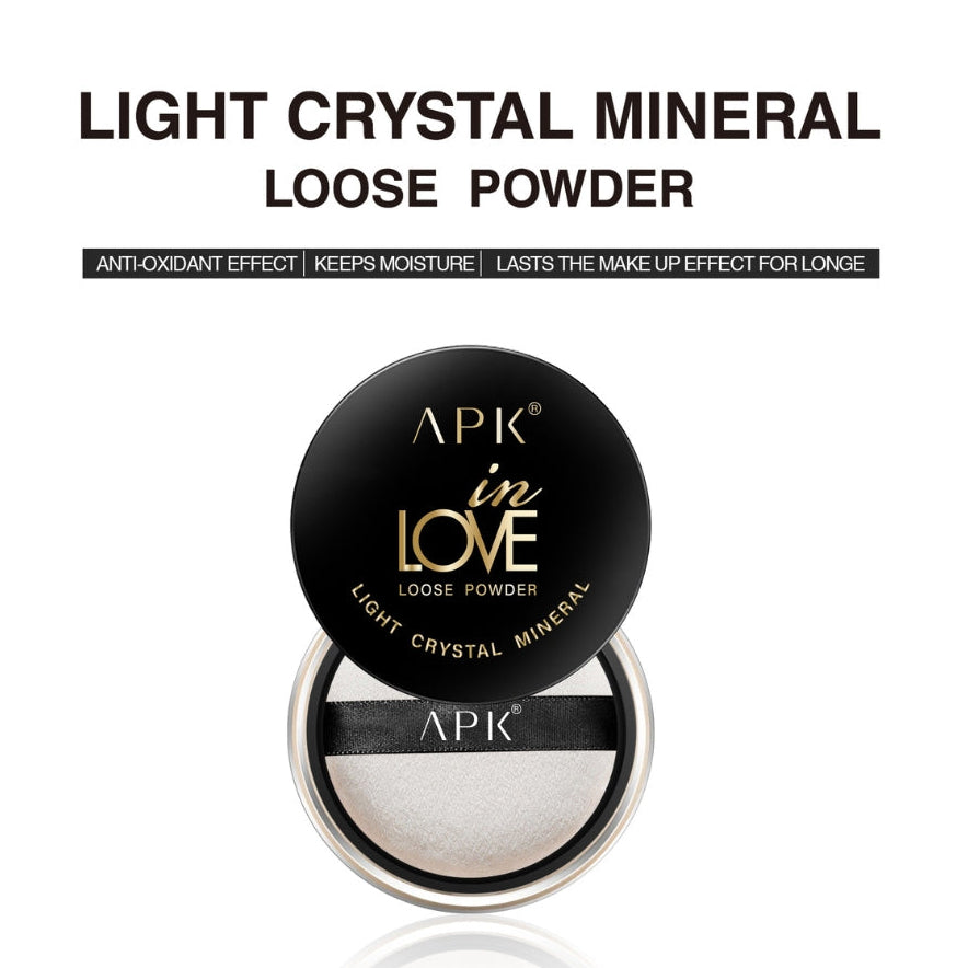 APK Light Crystal Mineral Loose Powder - Oil Control Makeup Powder