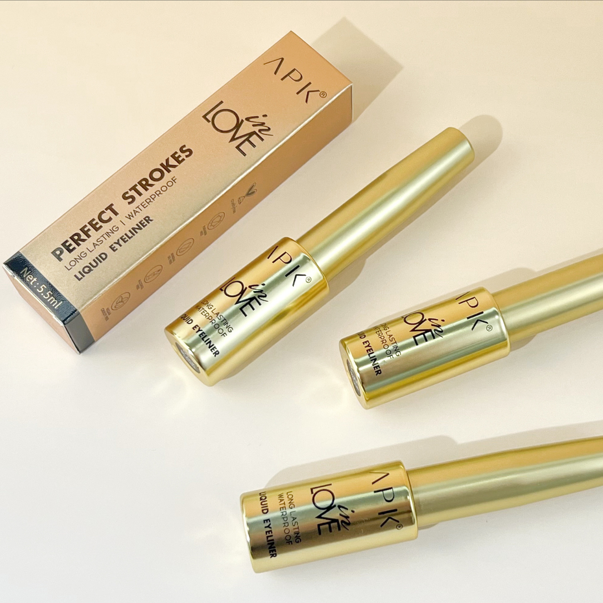 APK Liquid Eyeliner Jet Black - Ultra-Precise Felt Tip Waterproof Eyeliner
