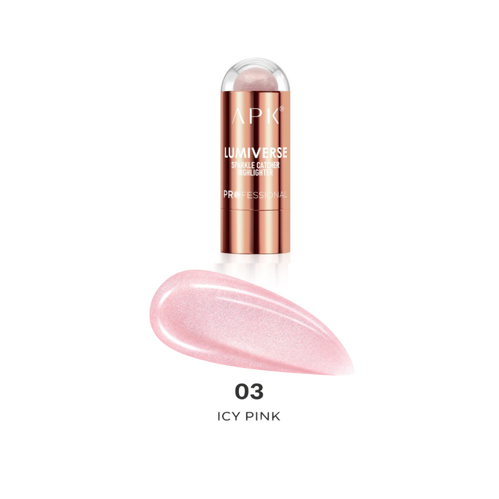 rose gold tube and pink shade