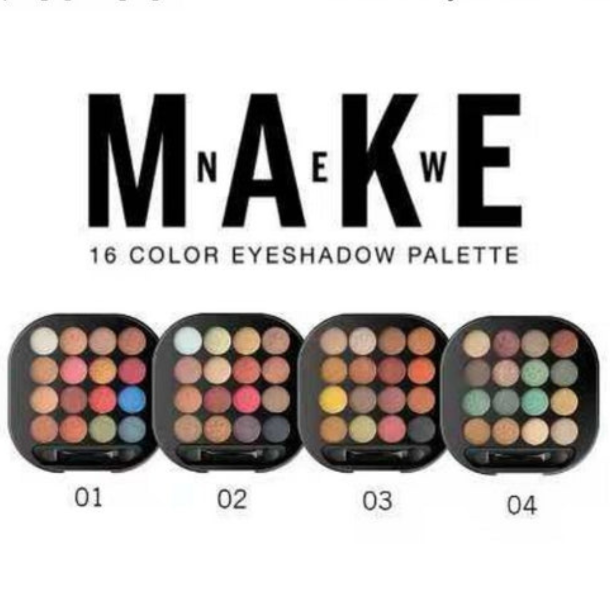 APK Make 16 Color Eyeshadow Palette – Long-Lasting Vibrant Multicolor Shades