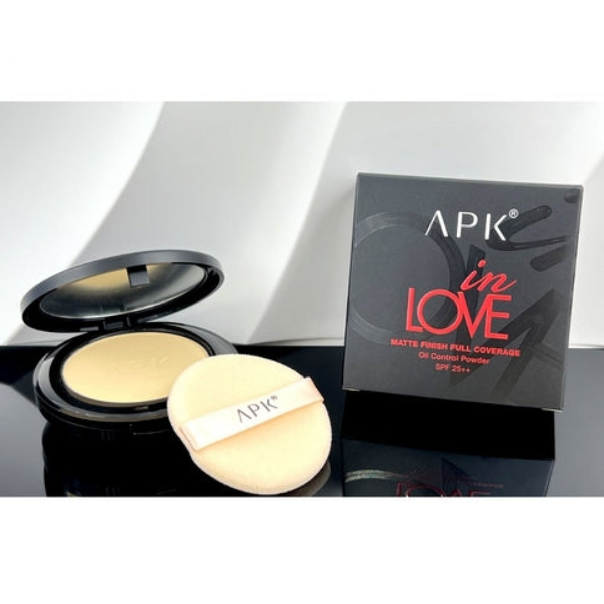 APK Matte Finish Full Coverage Oil Control Powder SPF25++