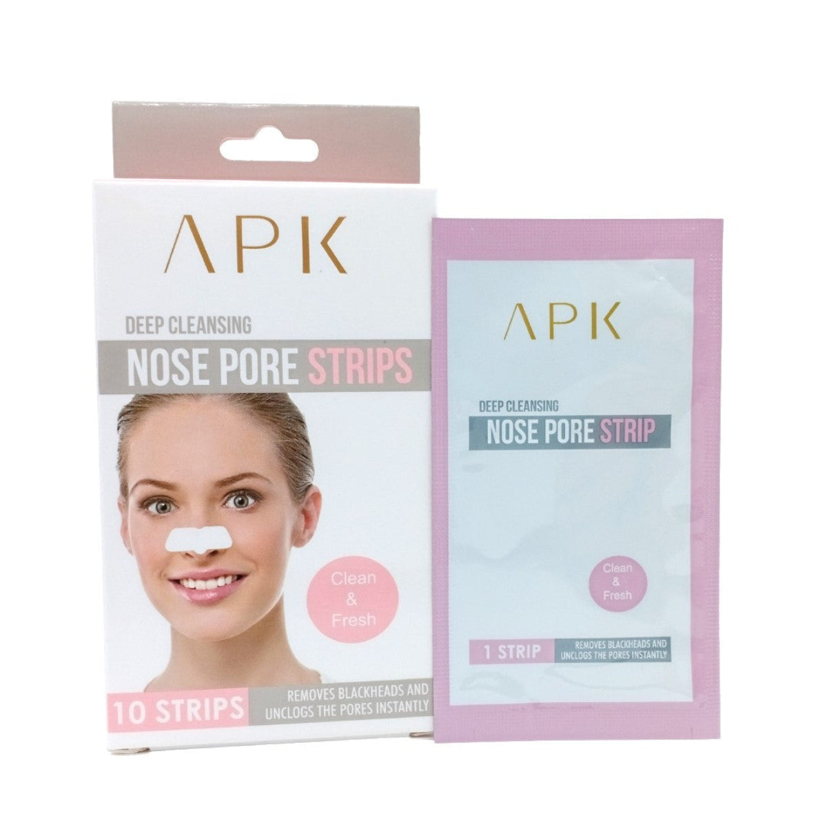 APK Nose Pore 10 Strips – Deep Cleansing Blackhead Remover
