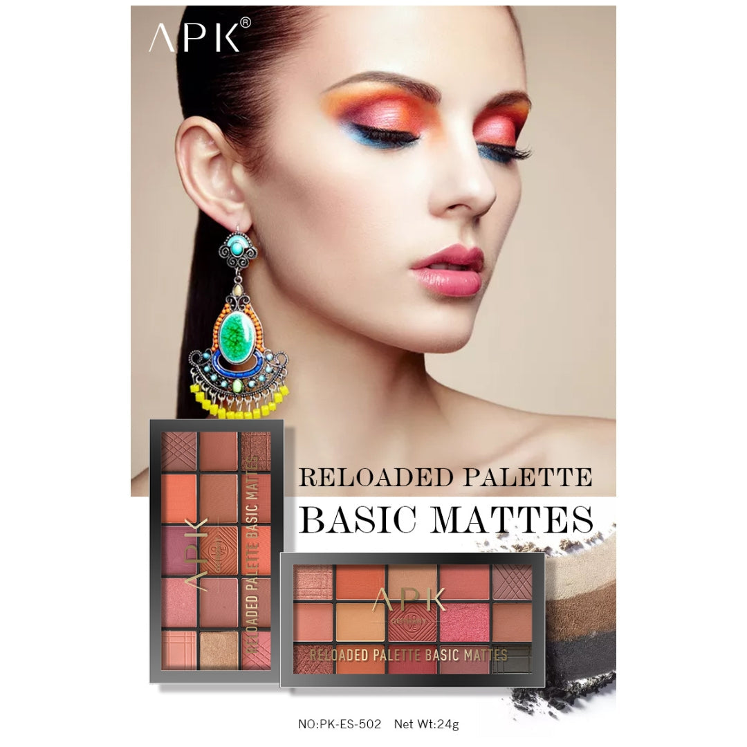 APK Reloaded Palette 15-Color Basic Mattes Eyeshadow